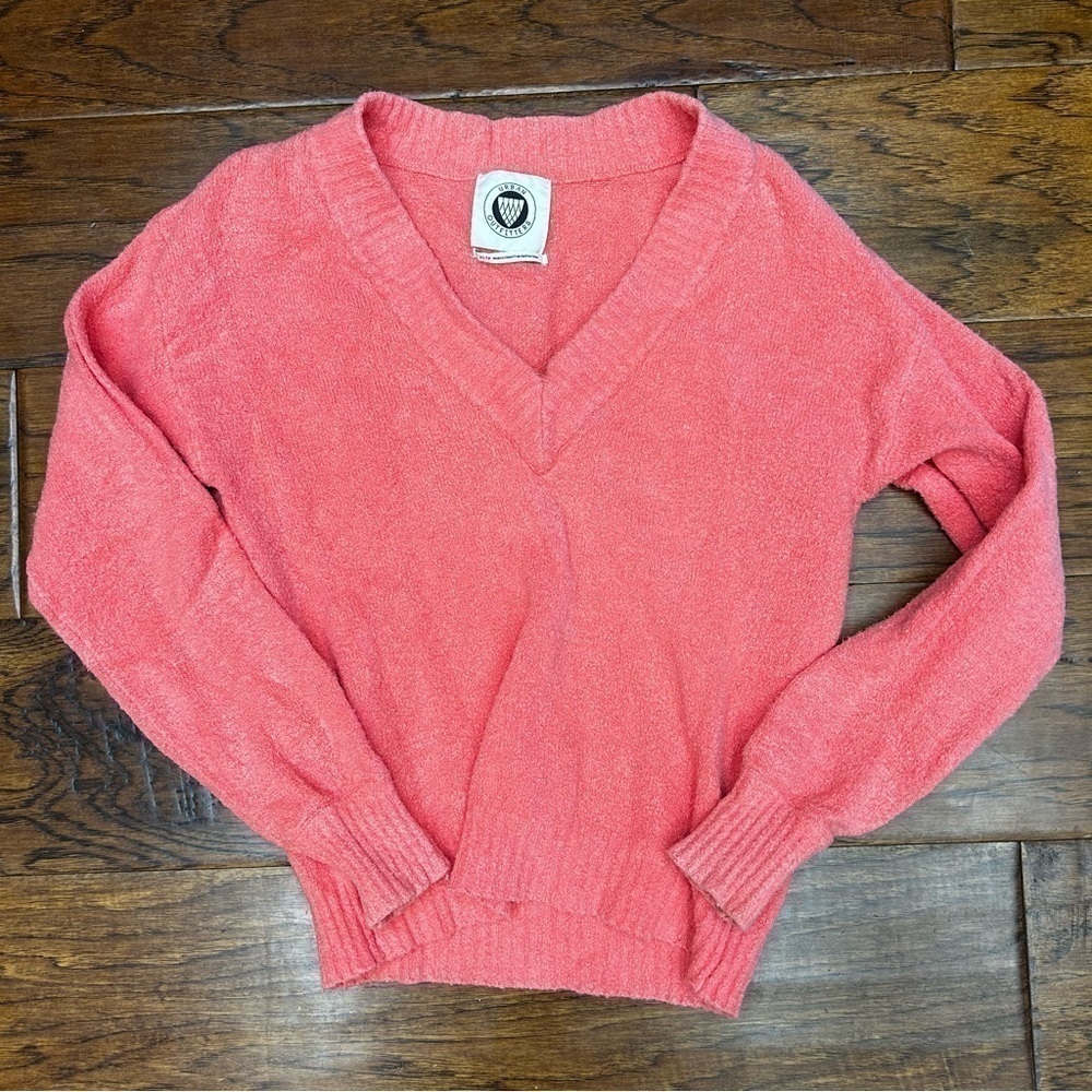 Urban‎ Outfitters Vida Peach Vneck Sweater